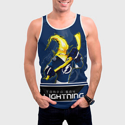 Майка-безрукавка мужская Bay Lightning, цвет: 3D-белый — фото 2