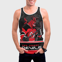 Майка-безрукавка мужская New Jersey Devils, цвет: 3D-белый — фото 2