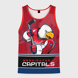 Майка-безрукавка мужская Washington Capitals, цвет: 3D-красный