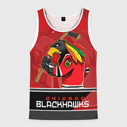 Майка-безрукавка мужская Chicago Blackhawks, цвет: 3D-белый