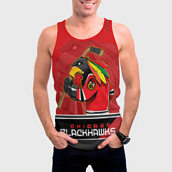 Майка-безрукавка мужская Chicago Blackhawks, цвет: 3D-красный — фото 2