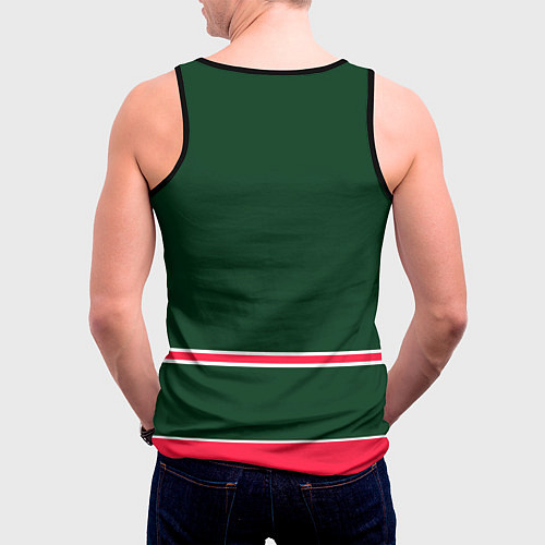 Мужская майка без рукавов Minnesota Wild / 3D-Черный – фото 4