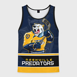 Майка-безрукавка мужская Nashville Predators, цвет: 3D-черный