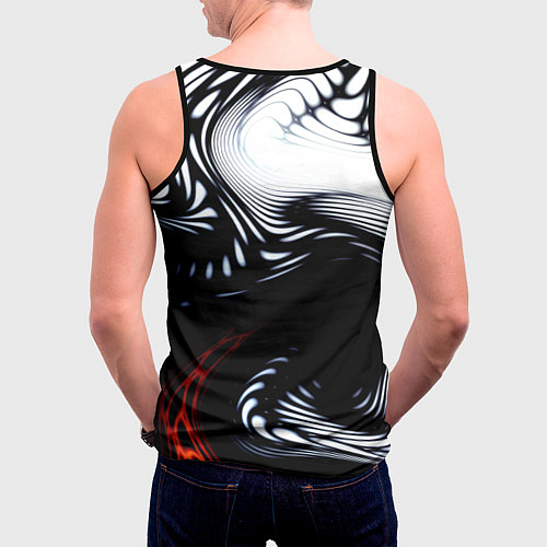 Мужская майка без рукавов Abrupt / 3D-Черный – фото 4