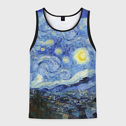 Майка-безрукавка мужская Звездная ночь, цвет: 3D-черный