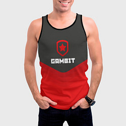 Майка-безрукавка мужская Gambit Gaming Uniform, цвет: 3D-черный — фото 2