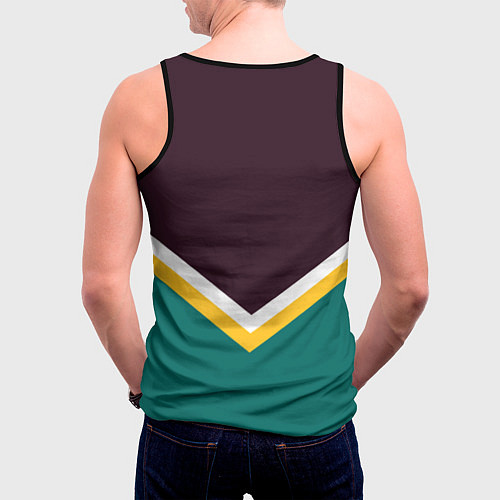 Мужская майка без рукавов NHL: Anaheim Ducks / 3D-Черный – фото 4