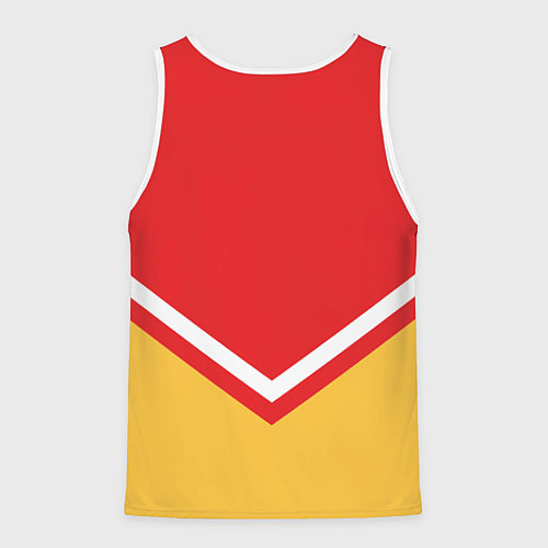 Мужская майка без рукавов NHL: Calgary Flames / 3D-Белый – фото 2