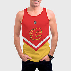 Майка-безрукавка мужская NHL: Calgary Flames, цвет: 3D-красный — фото 2