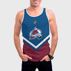 Майка-безрукавка мужская NHL: Colorado Avalanche, цвет: 3D-белый — фото 2