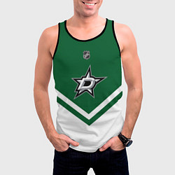 Майка-безрукавка мужская NHL: Dallas Stars, цвет: 3D-черный — фото 2