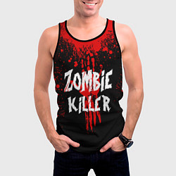 Майка-безрукавка мужская Zombie Killer, цвет: 3D-черный — фото 2