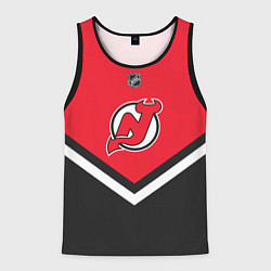 Майка-безрукавка мужская NHL: New Jersey Devils, цвет: 3D-черный