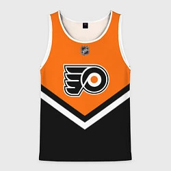 Майка-безрукавка мужская NHL: Philadelphia Flyers, цвет: 3D-белый