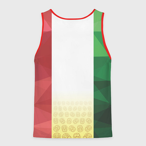Мужская майка без рукавов Мексика / 3D-Красный – фото 2