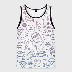 Майка-безрукавка мужская Монстрики, цвет: 3D-черный