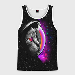 Мужская майка без рукавов Космический кот