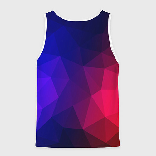 Мужская майка без рукавов Red&Blue / 3D-Белый – фото 2