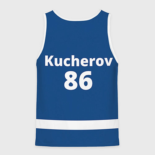 Мужская майка без рукавов Tampa Bay: Kucherov / 3D-Белый – фото 2