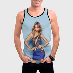 Майка-безрукавка мужская Taylor Swift, цвет: 3D-черный — фото 2