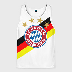 Майка-безрукавка мужская FC Bayern: Germany, цвет: 3D-белый