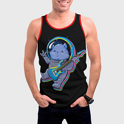 Майка-безрукавка мужская Космокот, цвет: 3D-красный — фото 2