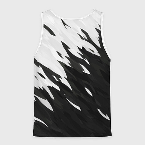 Мужская майка без рукавов Black & white / 3D-Белый – фото 2