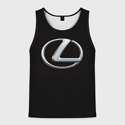 Майка-безрукавка мужская Lexus, цвет: 3D-черный