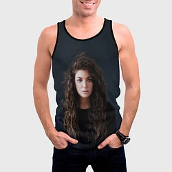 Майка-безрукавка мужская Lorde, цвет: 3D-черный — фото 2