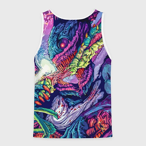 Мужская майка без рукавов Hyper Beast Style / 3D-Белый – фото 2