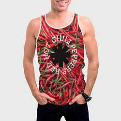 Майка-безрукавка мужская Red Hot Chili Peppers, цвет: 3D-белый — фото 2