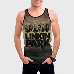 Майка-безрукавка мужская Linkin Park Band, цвет: 3D-черный — фото 2