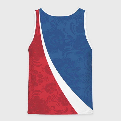 Мужская майка без рукавов Russia / 3D-Белый – фото 2