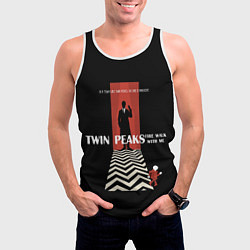 Майка-безрукавка мужская Twin Peaks Man, цвет: 3D-белый — фото 2