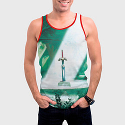 Майка-безрукавка мужская The Legend of Zelda, цвет: 3D-красный — фото 2