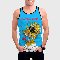 Майка-безрукавка мужская Trasher Homer, цвет: 3D-черный — фото 2