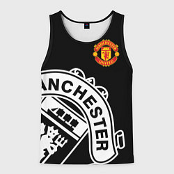 Майка-безрукавка мужская Man United: Black Collection, цвет: 3D-черный