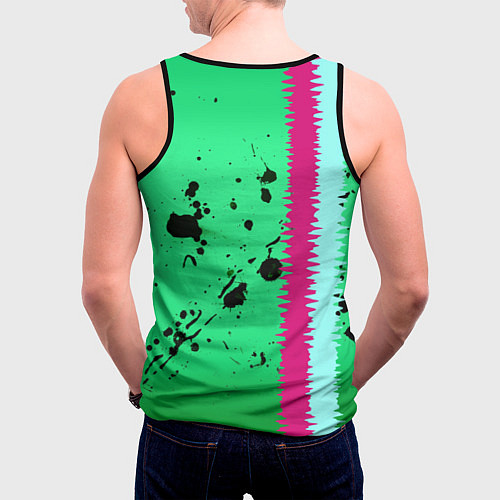 Мужская майка без рукавов Blink 182 / 3D-Черный – фото 4