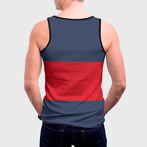 Мужская майка без рукавов Bayern Munchen - Red-Blue FCB 2022 NEW / 3D-Черный – фото 4