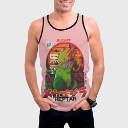Майка-безрукавка мужская Godzilla Reptar, цвет: 3D-черный — фото 2
