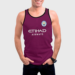 Майка-безрукавка мужская Man City FC: Away 17/18, цвет: 3D-черный — фото 2