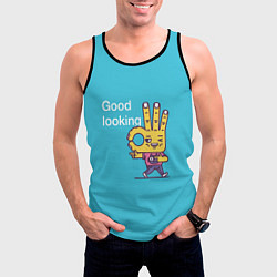 Майка-безрукавка мужская Good Looking, цвет: 3D-черный — фото 2