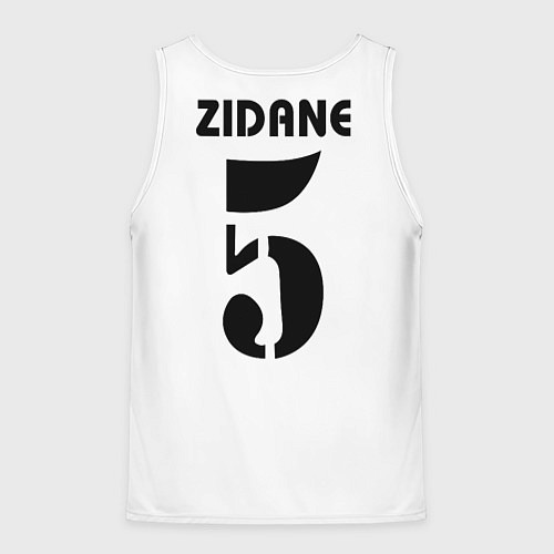 Мужская майка без рукавов Zidane ретро / 3D-Белый – фото 2