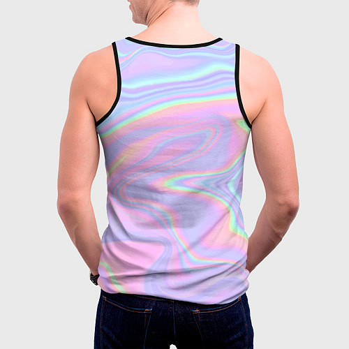 Мужская майка без рукавов Танцуй в моем неоне / 3D-Черный – фото 4