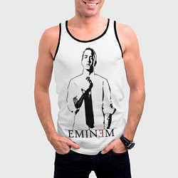 Майка-безрукавка мужская Mr Eminem, цвет: 3D-черный — фото 2