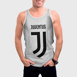 Майка-безрукавка мужская FC Juventus: Silver Original, цвет: 3D-белый — фото 2