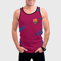 Майка-безрукавка мужская FC Barcelona: Purple Original, цвет: 3D-черный — фото 2