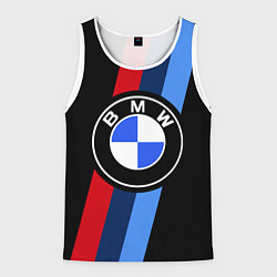 Майка-безрукавка мужская BMW 2021 M SPORT БМВ М СПОРТ, цвет: 3D-белый