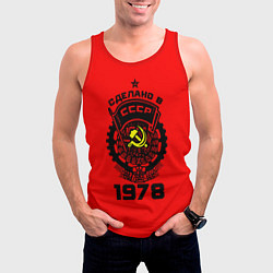 Майка-безрукавка мужская Сделано в СССР 1978, цвет: 3D-красный — фото 2