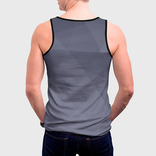 Мужская майка без рукавов Лучший в мире дедушка / 3D-Черный – фото 4